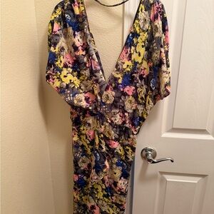 City Chic Multicolor Backless Dress